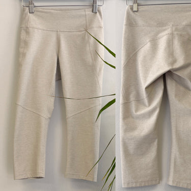 Outdoor Voices Oat Heather Crop Leggings, XSmall