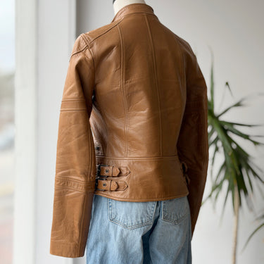 Belstaff Hackthorn Leather Biker Jacket - retail $2,250, 42