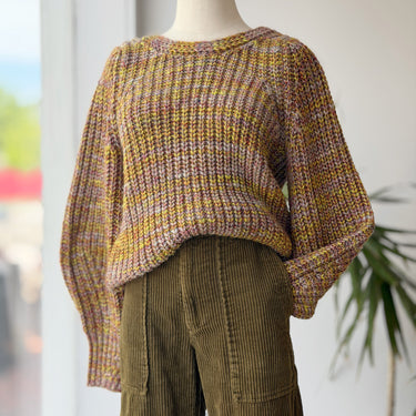 ba&sh Haili Marled Knitb Reversible Sweater, 0/XSmall