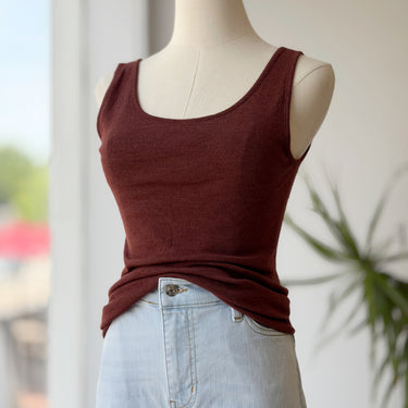 Siskin Burgundy Tank Top, 10-12