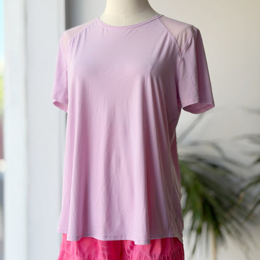 Lululemon Pink Mesh T-Shirt, Medium