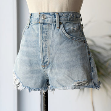 Agolde Jaden High Rise Cut Off Shorts, 27