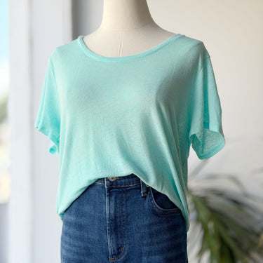 Patagonia Aqua Linen Blend T-Shirt, Medium