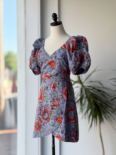 Cleobella Purple Edwina Mini Dress, XS