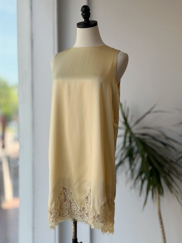 Reformation NWT Jessalyn Silk Dress in Blonde, Medium