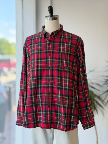 LL Bean Classic Tartan Flannel Button Up, Men's XXLarge