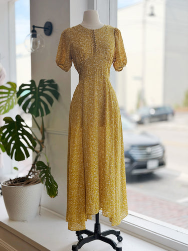 Doen AS IS Laurel Dress in Saffron Floral - small tear, fits Small