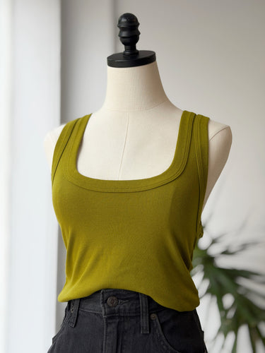 Big Bud Press Olive Lounge Tank Top, Small