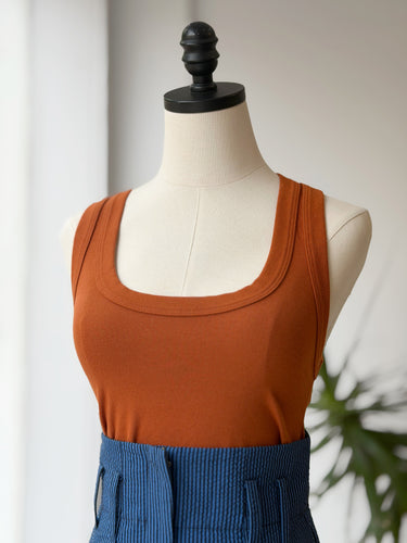 Big Bud Press Orange Lounge Tank Top, Small
