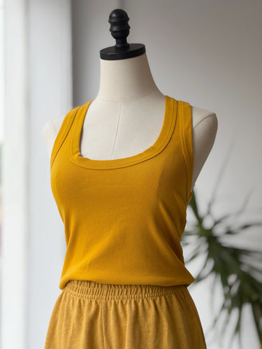 Big Bud Press Yellow Lounge Tank Top, Small