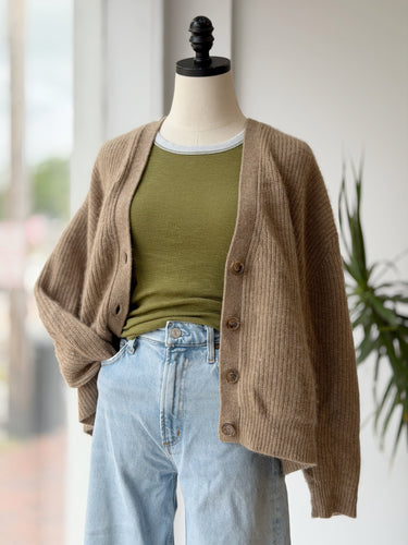 Jenni Kayne Cashmere Crop Cocoon Cardigan, Small