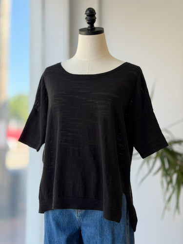 The Row Black Sheer Top, M/L