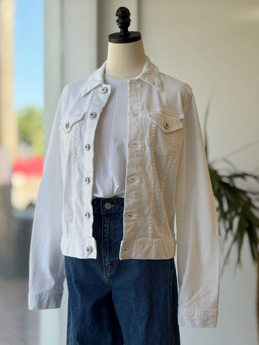 Adriano Goldschmied NWT White Denim Jacket, Large