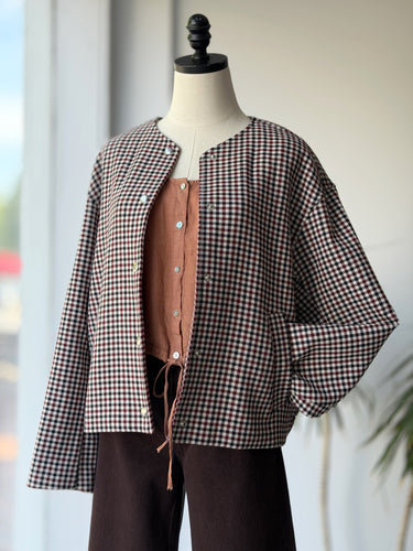Madewell Suiting Plaid Bomber Jacket, Small