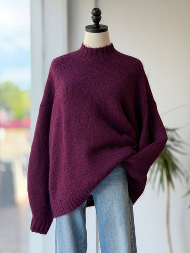 Pistola NWT Carlen Sweater in Aubergine, Small