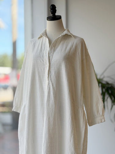 Esby Ivory Textured Dress, XS/S