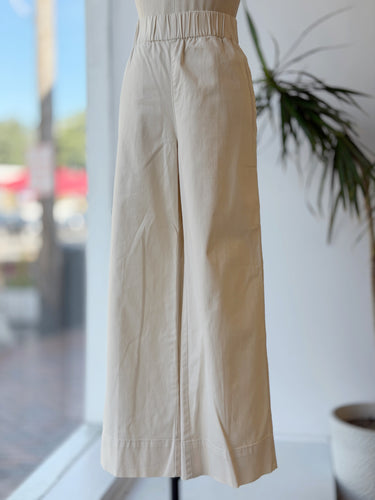 J.Crew NWT Ecru Wide Leg Pants, Small Tall