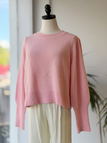 Hill House Sylvie Wool Sweater in Candy Pink, Medium