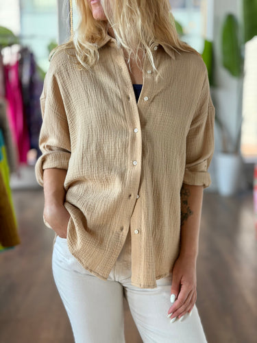 Favorite Daughter Gauzy Over Shirt, Small