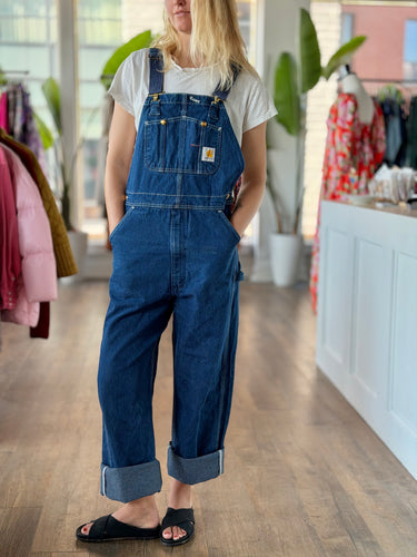 Carhartt Dark Denim Overalls- as is, Men's 36x34