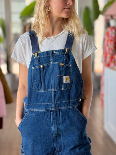 Carhartt Dark Denim Overalls- as is, Men's 36x34