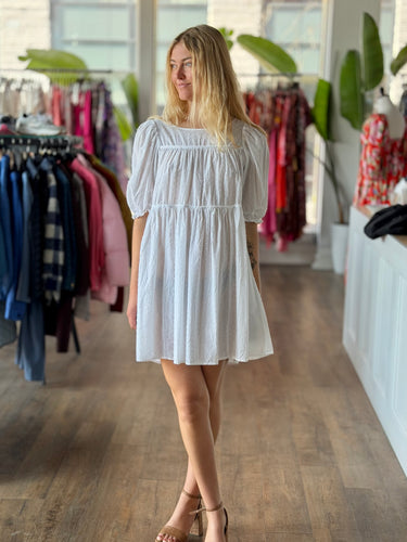 Natalie Martin Ivory Tiered Dress, XSmall