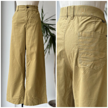 Toad & Co Chartreuse Earth Works Wide Leg Pant, 12