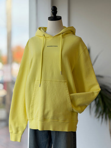 Sandro Neon Yellow Hoodie, Large