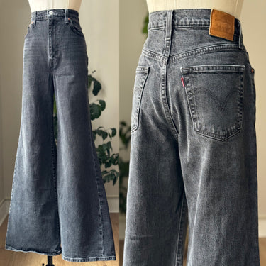 Levi's Charcoal Ribcage Bell Jeans, 29