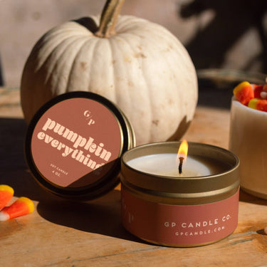 Pumpkin Everything Just Because 4 oz. Candle Tin