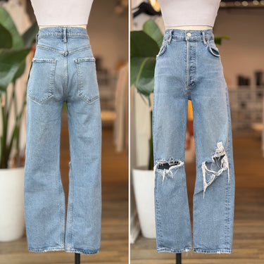 Agolde Riley Distressed Knee Jeans, 29