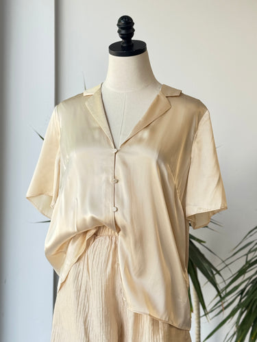 & Other Stories NWT Cream Silk Blouse, US 10