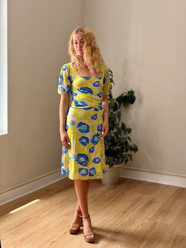 Ganni Crisscross Mesh Dress - altered hem, 40