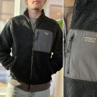LL Bean NWT Sherpa Fleece Jacket, Men's Small