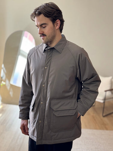 Pilgrim NWT Hayden Work Coat in Driftwood - retail 702, Men's Small