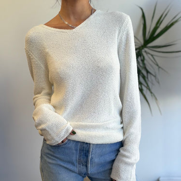 Toteme Paper Yarn Boucle Knit Pullover , Large