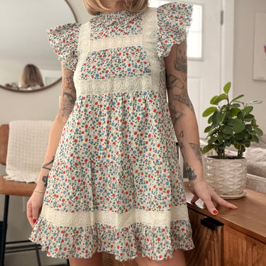 Sea New York Bubbie Ditsy Floral Dress, 4