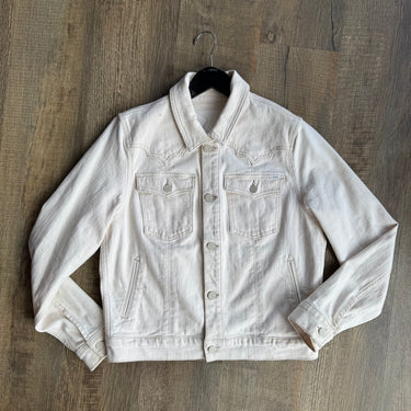 Mother The Buckle Bunny Bruiser Denim Jacket in Natural, Small