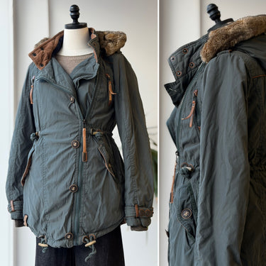 Naketano Olive Parka - gently worn, Small