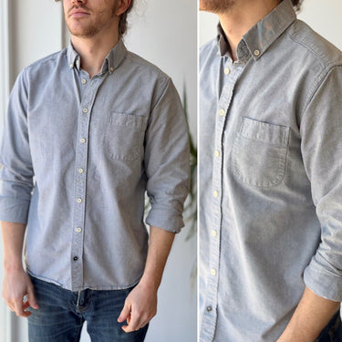 Taylor Stitch Grey Button Up Shirt, Men's 40