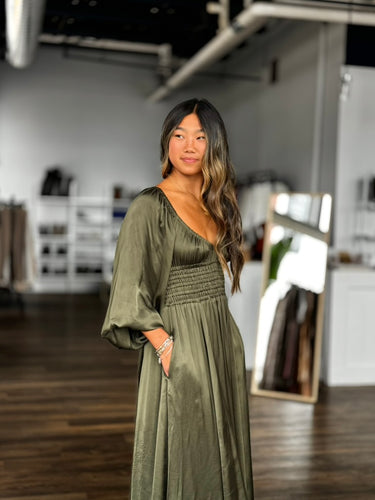 La Ligne Samantha Dress in Green, XSmall