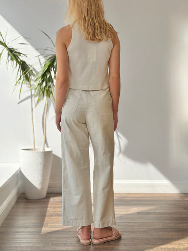 Chimala Ivory Straight Leg Jeans, 28