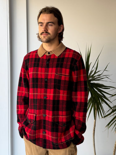 Guest in Residence Tartan Industry Wool Cashmere Jacket, Men's XLarge