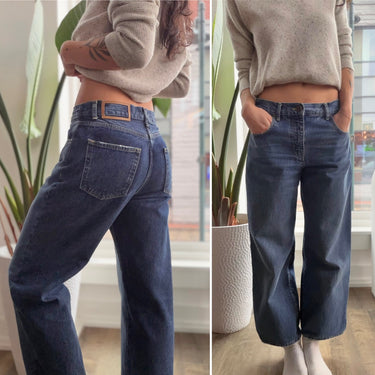 La Ligne Two Tone Straight Leg Jeans, 25