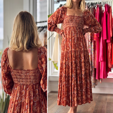bohemian dresses free people long sleeve floral dress