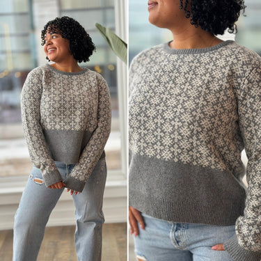 Toast Snowflake Knit Lambswool Sweater, XLarge