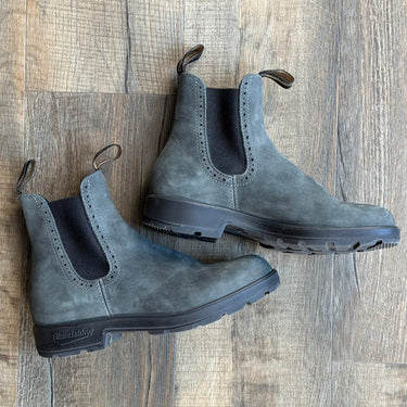 Blundstone Charcoal High Top Chelsea Boots, fit US 9