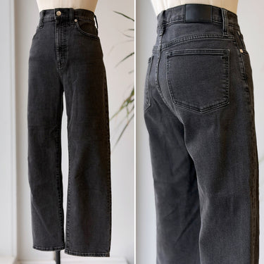 Madewell Charcoal Classic Straight Jeans, 27