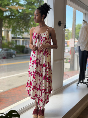 Mara Hoffman Silk Tropical Floral Dress, XSmall