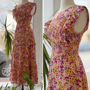 Banjanan Iris Floral Print Dress, Medium